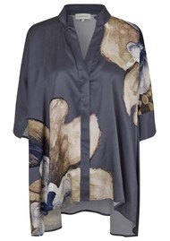 DEA KUDIBAL Mandydea Silk Blouse - Belladonna Steel