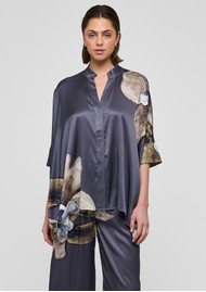 DEA KUDIBAL Mandydea Silk Blouse - Belladonna Steel
