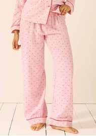 STRIPE & STARE Pyjama Bottoms - Pink Heart