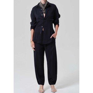 Buble Pull On Trouser - Navy