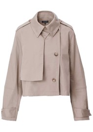 RAG & BONE Jamie Cropped Trench - Khaki