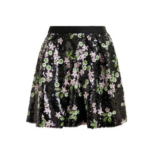 Japanese Sequin Embellished Skirt - Combo1 & Black