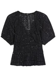 Rails Argenta Cotton Top - Black Grid