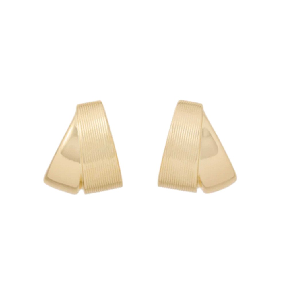 Roxanne Assoulin Women's Gold Florentine Double Hoop Earrings