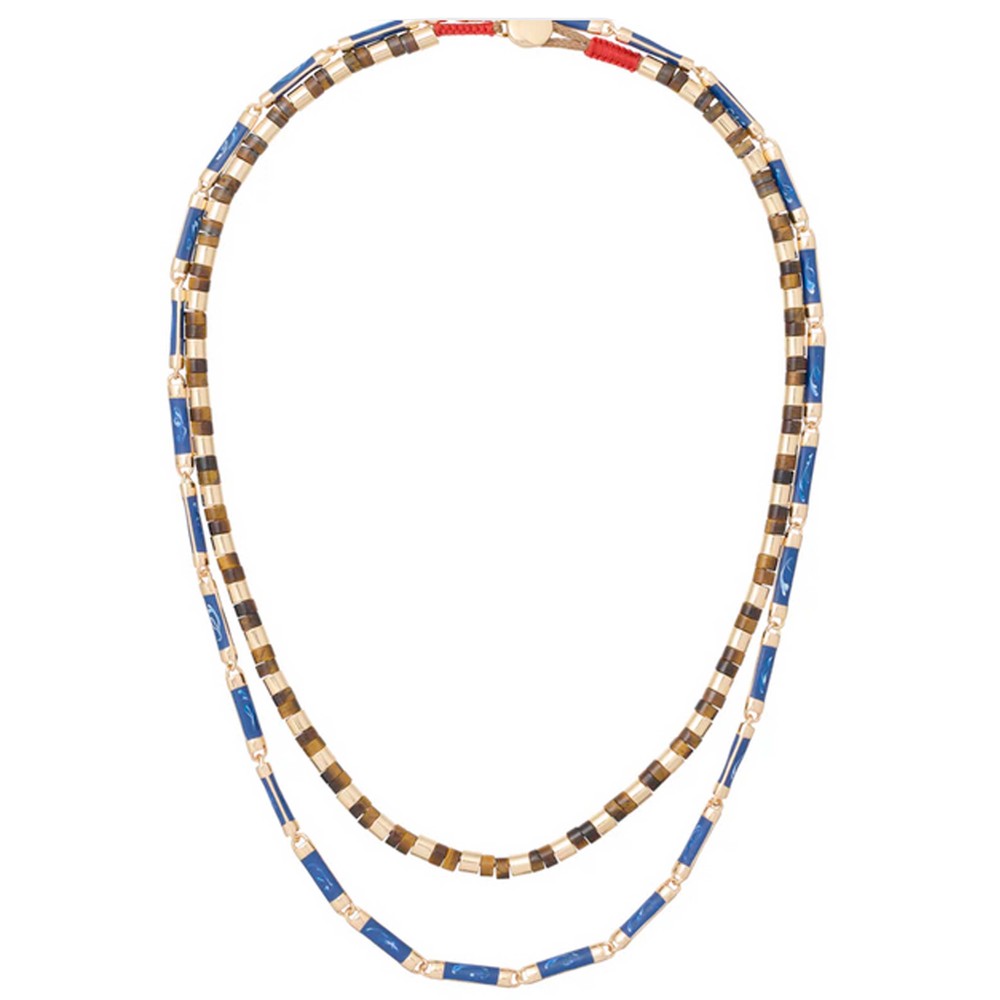 Roxanne Assoulin Women's Gold/Blue Twin Set Duo Necklace - Multi