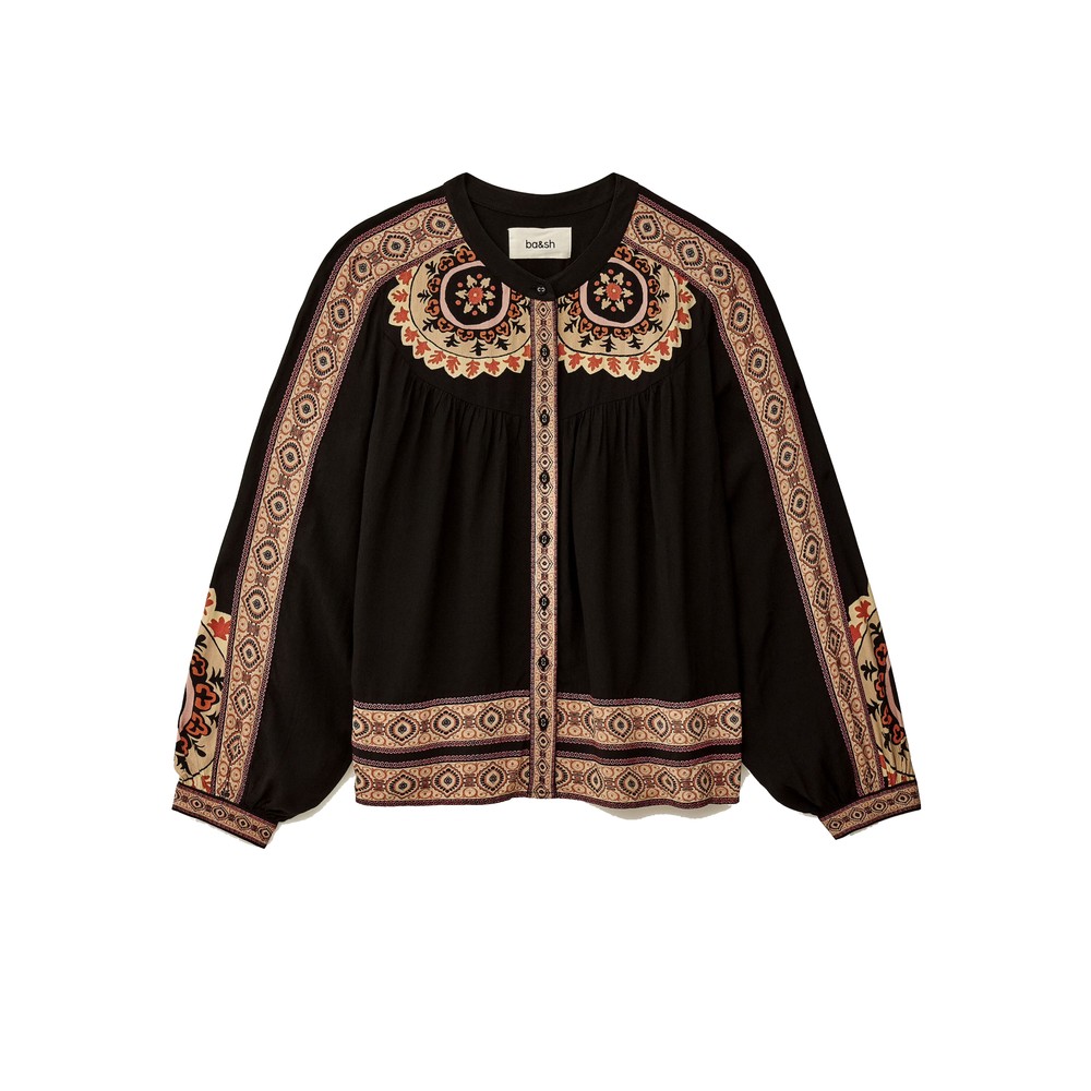 Ba&Sh Women's Valda Printed Blouse - Carbone