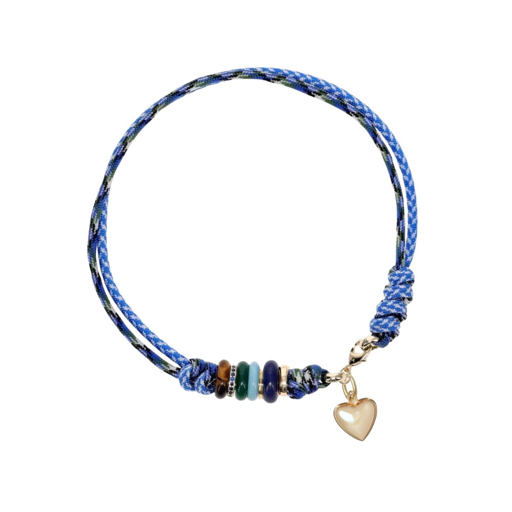 Roxanne Assoulin Women's Blue Supersize Happy Cord Necklace