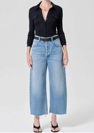 CITIZENS OF HUMANITY Ayla Raw Hem Crop Jeans - Honour