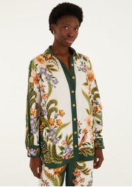 FARM RIO Sand Nature Collared Buttoned Shirt - Nature