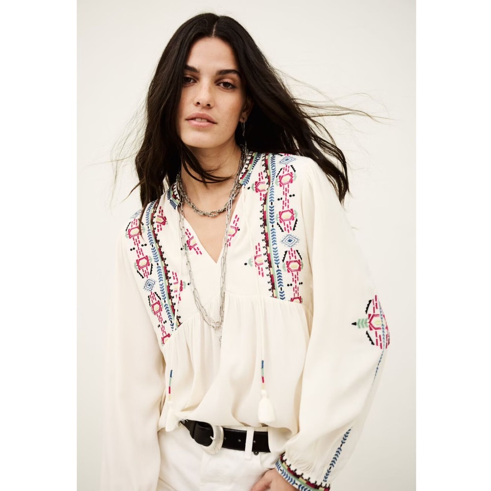 Ba&Sh Women's Tilt Blouse - Ecru