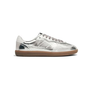 TB.490 Rife Leather Trainers - Shimmer Silver Cream