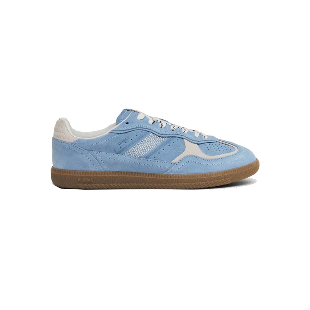 Alohas Women's Blue/Cream Tb.490 Rife Suede Trainers - Cornflower