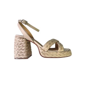 Valeriette Raffia Heeled Sandals - Crudo