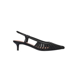 Sling Back Kitten Heel - Black