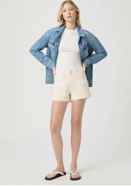 Paige Denim Olivia Cargo Shorts - Quartz Sand