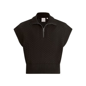 Gaines Half Zip Top - Black