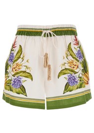 FARM RIO Tropical Scarf Shorts - Sand