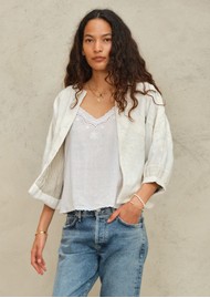 M.A.B.E Averi Embellished Jacket - Ivory