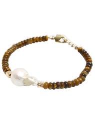 BY ALONA Vivienne Bracelet - Pearl & Tigers Eye