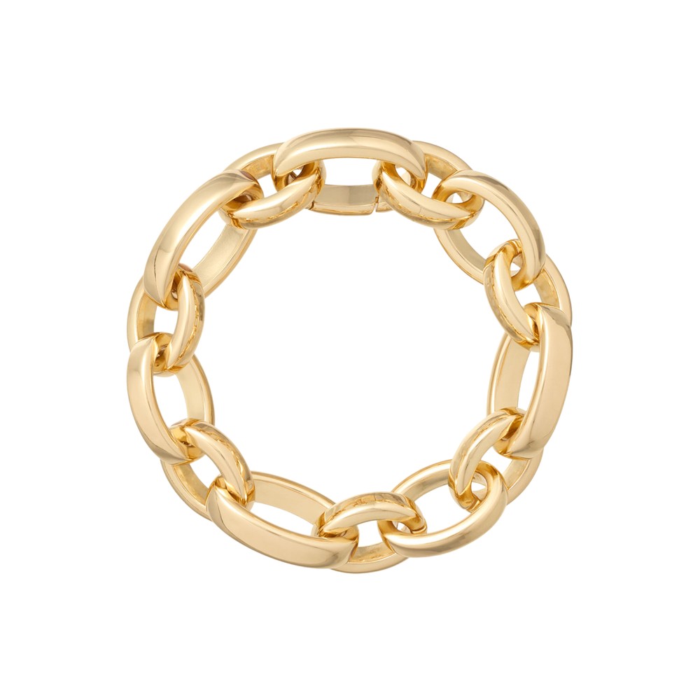 Roxanne Assoulin Women's Gold Puffy Link Bracelet