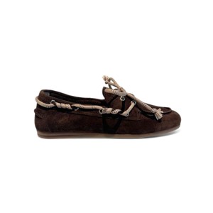 Pamarin Bold Lace Loafer - Brown Suede