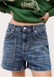 Ba&sh Zevy Denim Shorts - Blue Jeans