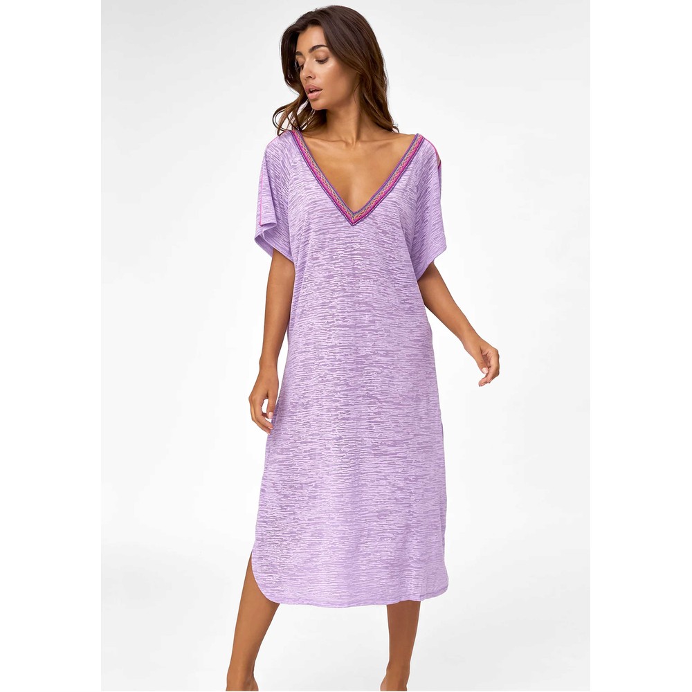 Pitusa Women's Lavender V Back Dress