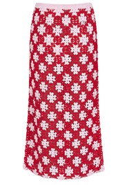 LES TRICOTS DE LEA Jouny Cotton Crochet Skirt - Sugar Pink