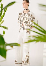 SCARLETT POPPIES Sorelia Embellished Jacket - White/Multi