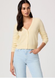 Paige Denim Brioche Cashmere Cardigan - Sunshine Yellow