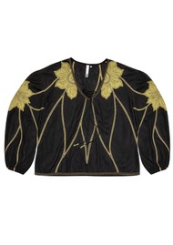 SCARLETT POPPIES Vedansh Top - Onxy & Gold