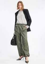 MUNTHE Unform Cargo Cotton Trouser - Army