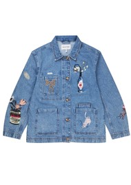 MUNTHE Braulia Denim Embroidered Jacket - Blue