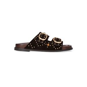 Linder Suede Slider - Marron