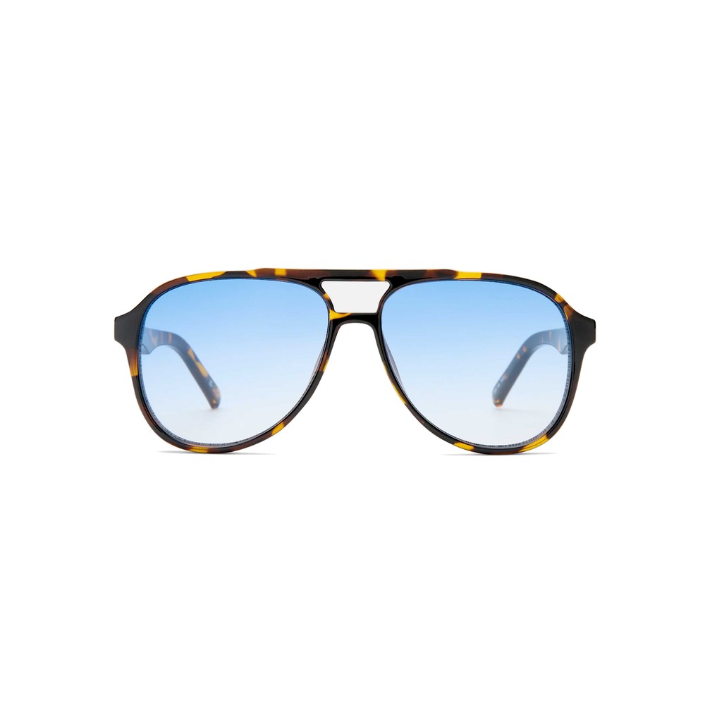 Le Specs Women's Light/Blue Tragic Magic Aviator Sunglasses - Tokyo Tort