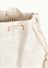 M.A.B.E Averi Embellished Pouch - Ivory