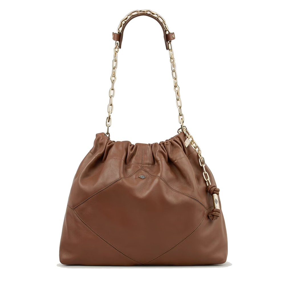 Ba&Sh Women's Brown Leather June Tote Bag - Marron