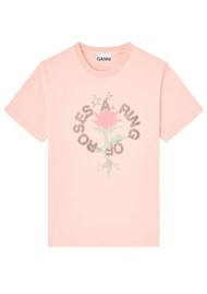 GANNI Future Jersey Oversized T-Shirt - Peachskin