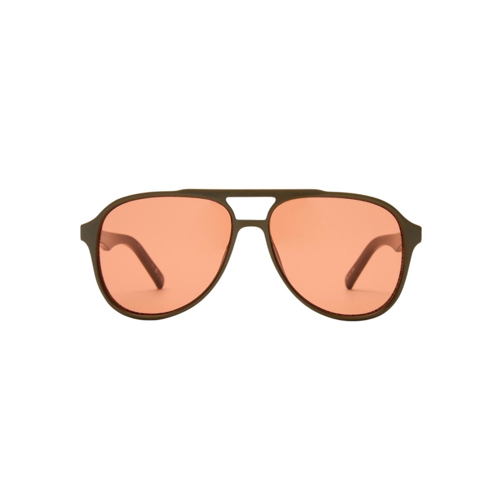 Le Specs Women's Dark Tragic Magic Aviator Sunglasses - Olive