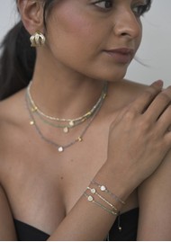 SHANA GULATI Janiza Organic Beaded Bracelet - Mother of Pearl