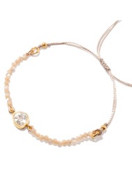 SHANA GULATI Janiza Organic Beaded Bracelet - Mother of Pearl