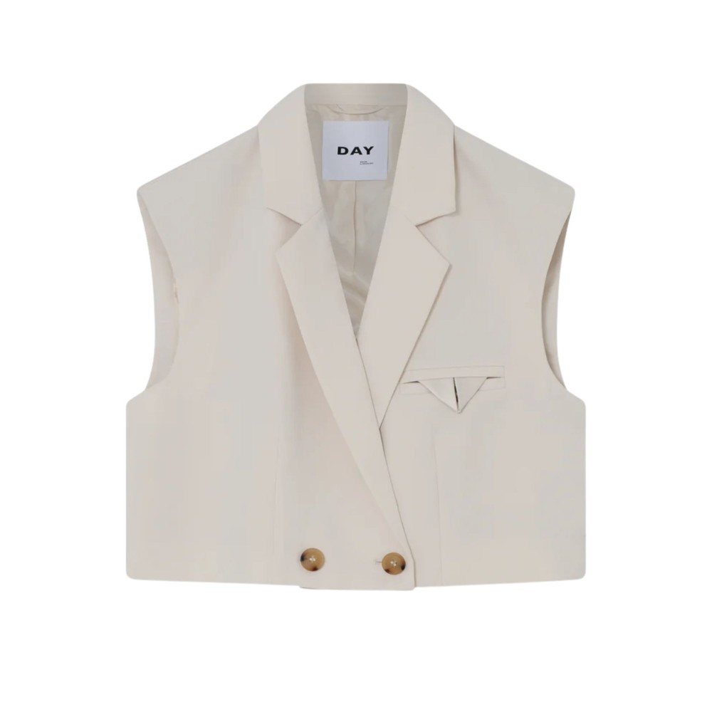 Day Birger Et Mikkelsen Women's Ivory Marnie Waistcoat - Shade