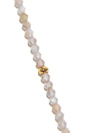 SHANA GULATI Zira Long Beaded Necklace - Gold & White Labradorite
