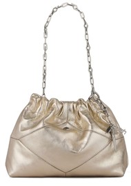 Ba&sh June Mini Leather Tote Bag - Champagne