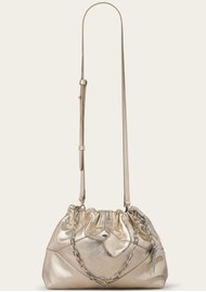 Ba&sh June Mini Leather Tote Bag - Champagne