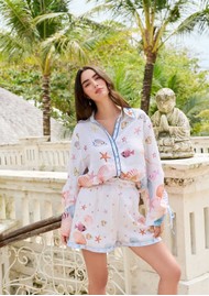 NOIB Mia Linen Shorts - Seaborn