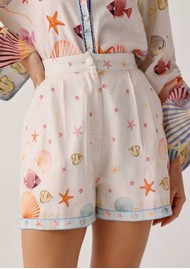 NOIB Mia Linen Shorts - Seaborn