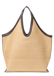 DAY ET Woven Straw Icon Tote - Starfish Beige