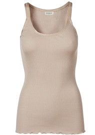 Rosemunde Rwbelle Silk Blend U Neck Strappy Top - Cacao