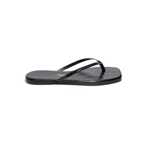 Lily Square Toe Flip Flops - Sable Croc